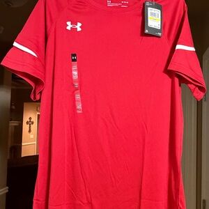 Under Armour Boy’s Vibrant Red Short Sleeve Tee